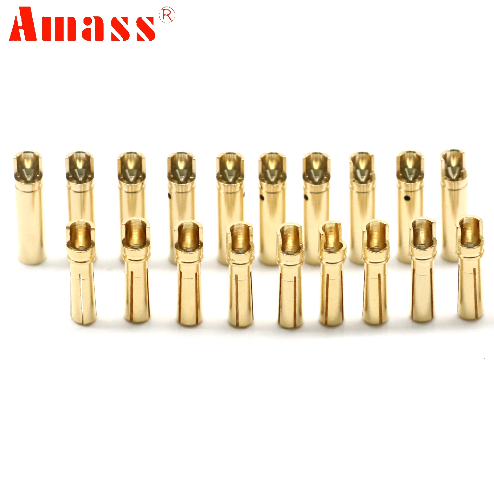 5pair/lot Amass 3.5mm 4mm Gold - огляд і ціна Rc Hobbyking