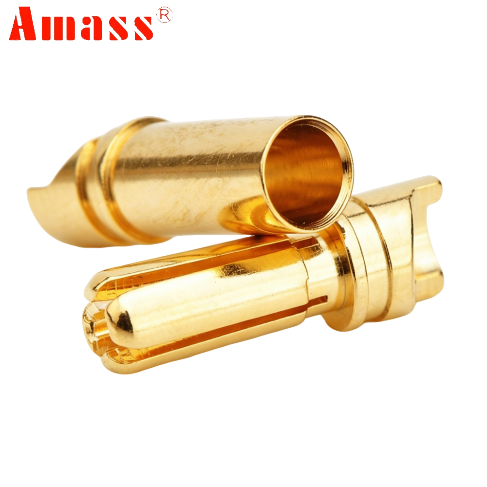 5pair/lot Amass 3.5mm 4mm Gold - огляд і ціна Rc Hobbyking