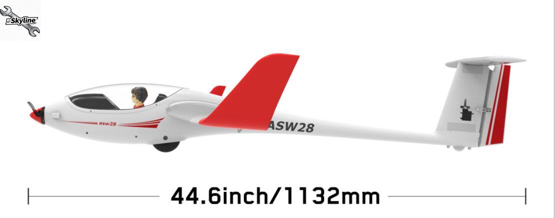 RC ASW28 ASW-28  2540mm Wing S - огляд і ціна Rc Glider Foam Wing