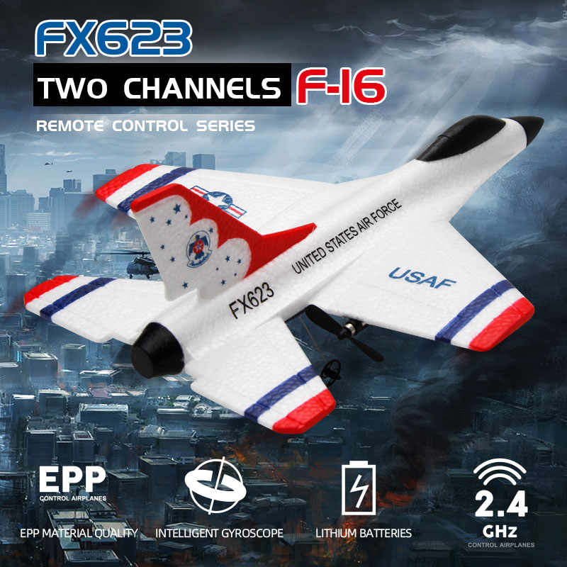 New Fx623/F16 RC Airplane Two  - огляд і ціна Rc Glider Foam Wing