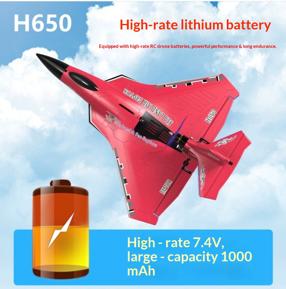 6CH RC Aircraft H650 Raptor Br - огляд і ціна Rc Glider Foam Wing
