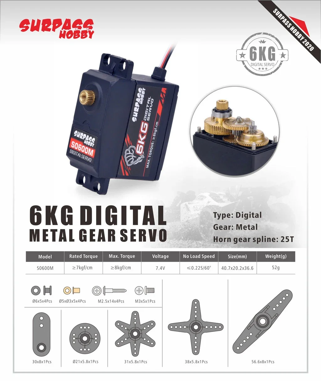 Surpass Hobby 6KG Waterproof D - огляд і ціна Rc Hobbyking