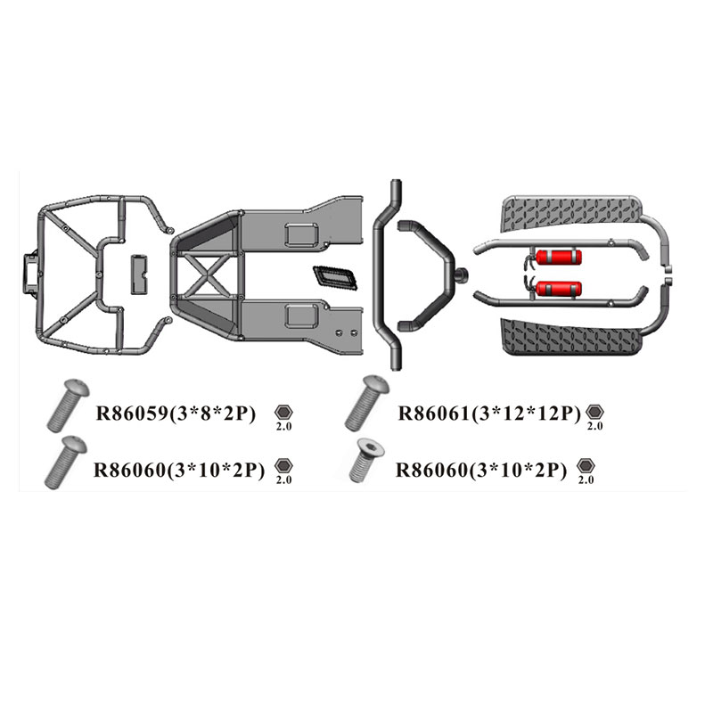 RGT Spare Parts R86328 R86324  - огляд і ціна Rc Hobby Grade Crawler