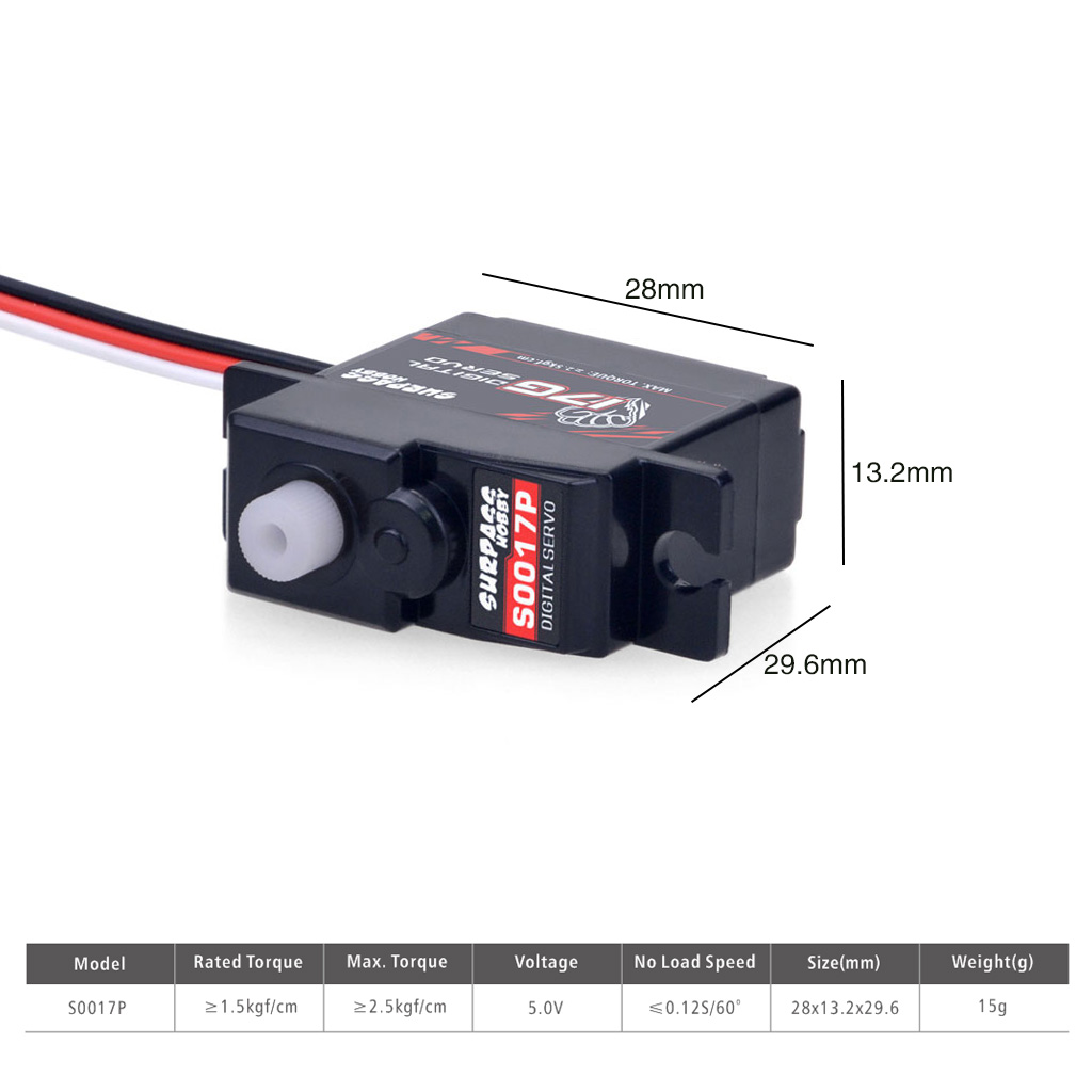 SURPASS Hobby 17g Micro Mini S - огляд і ціна Rc Hobbyking