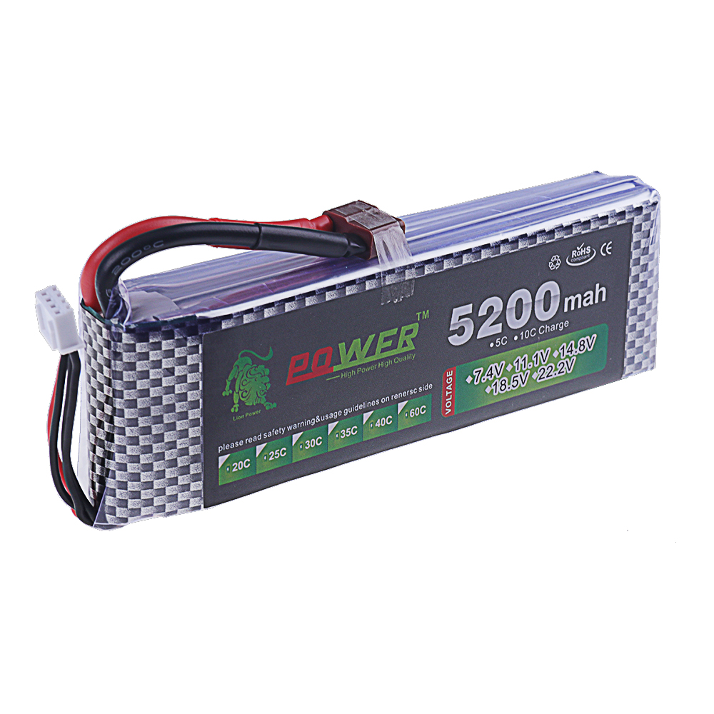3S Lipo Battery 11.1V 5200mah  - огляд і ціна Rc Hobbyking