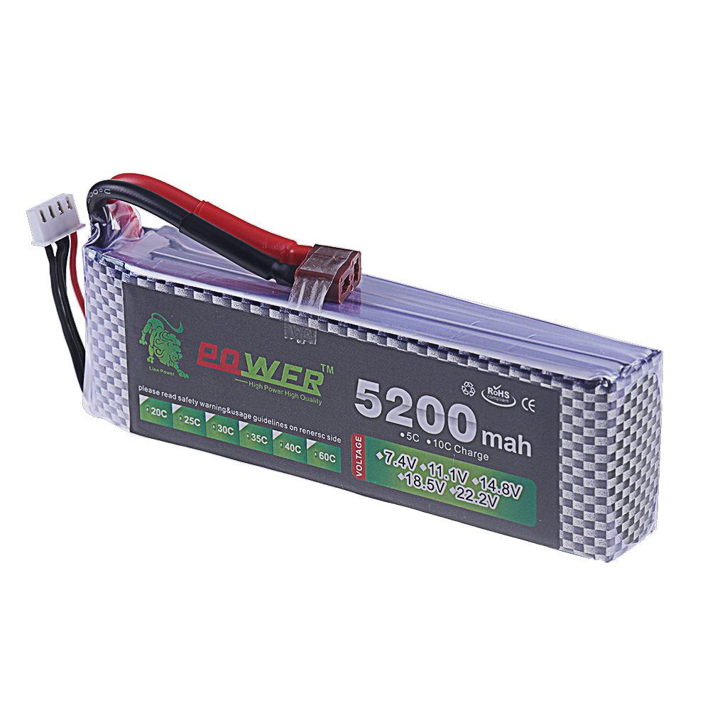 3S Lipo Battery 11.1V 5200mah  - огляд і ціна Rc Hobbyking